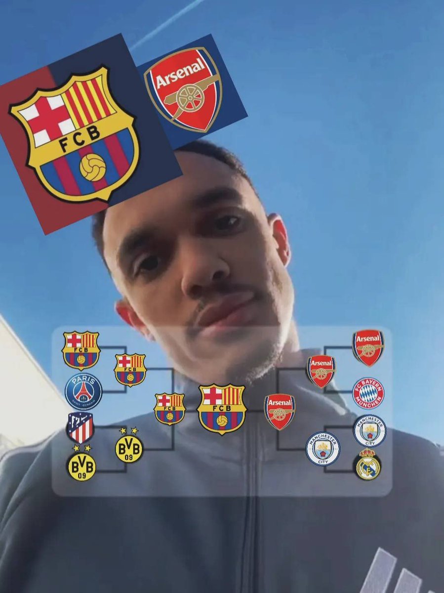totalBarca's tweet photo. Trent Alexander-Arnold has predicted Barça to win the UCL. https://t.co/uQlp88X4vw