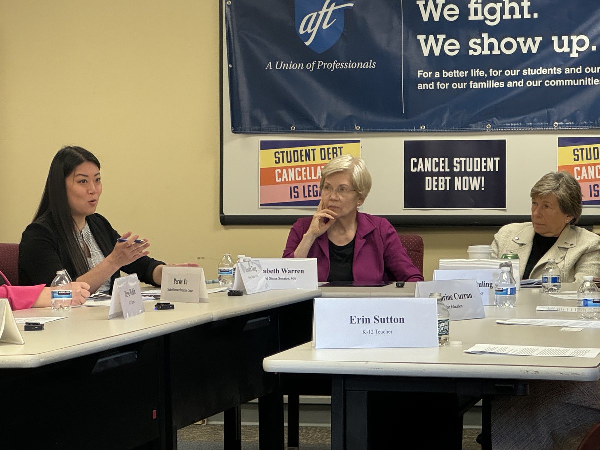 .@JessJTang: Student debt isn't helping teacher shortages either. People aren't going to college to become educators because they know the pay isn't enough to cover the loan. This is why #PSLF is so important.