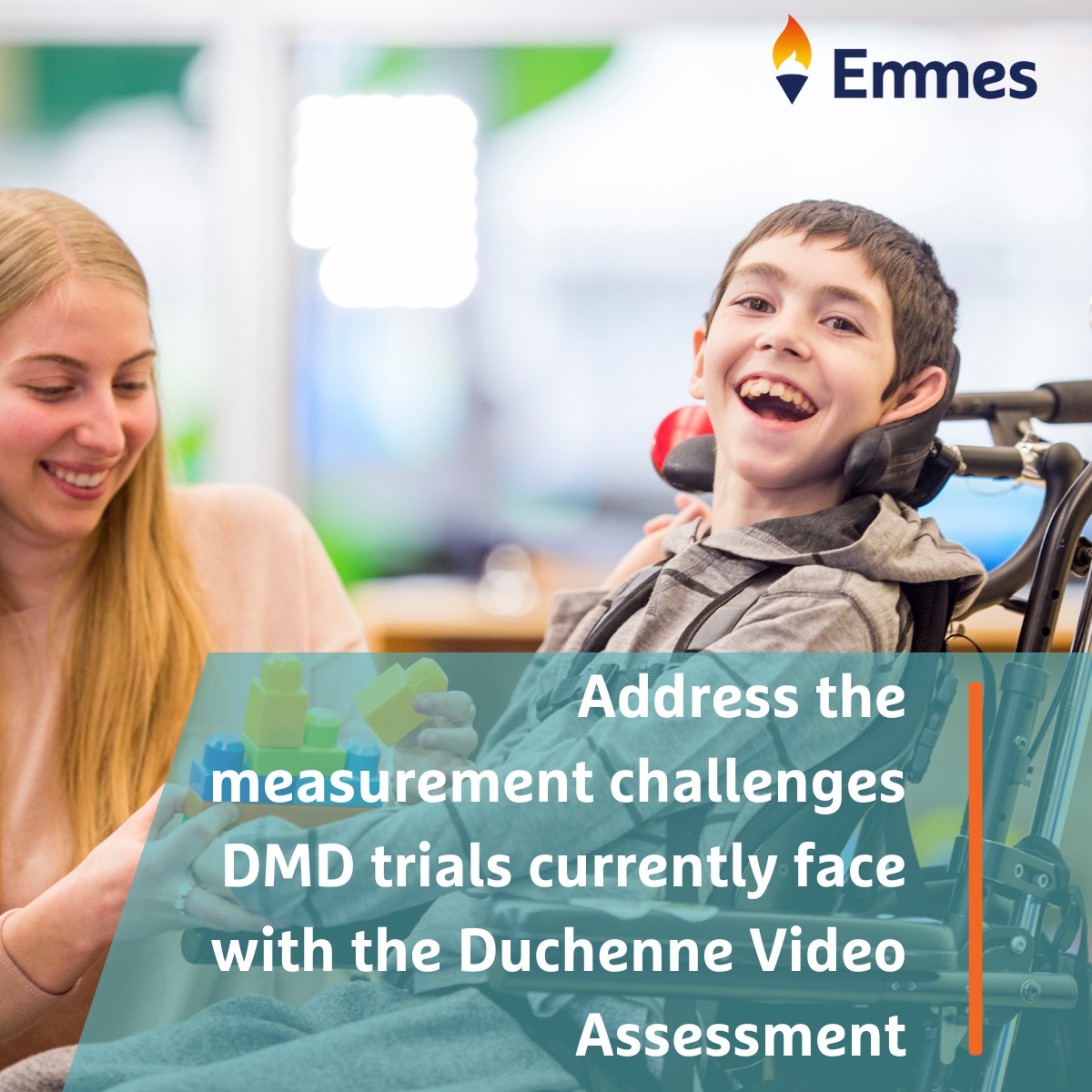 Recent drug approvals for #DMD lack follow-up data or fail to meet #clinicaltrial #endpoints. The need for new ways to measure treatment success is crucial. #Emmes has developed the #Duchenne Video Assessment to address this demand. Learn more hubs.la/Q02pSfqm0 #RareDisease