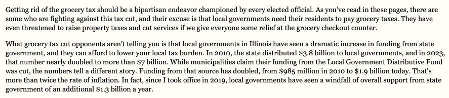 I generally agree with the governor and do so in principle here, but this statement sounds like someone who's never sat in a municipal budget hearing. Losing many $100ks of revenue will require ⬆ property taxes or ⬇️ services. The ⬆ LGDF payout has already been baked in.