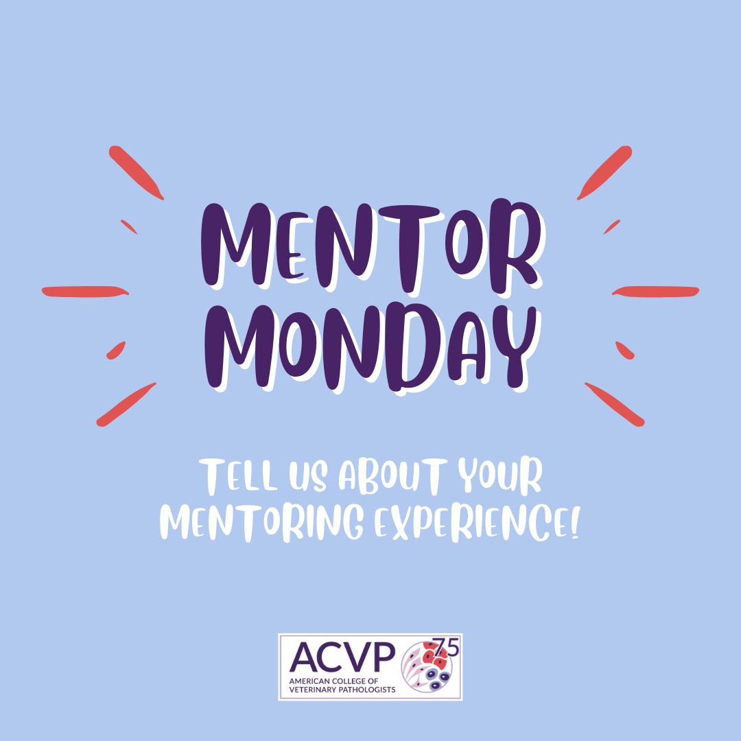 It's #MentorMonday and it's a great day to think about seeking or becoming a mentor in #VetPath!

ACVP is currently accepting applications for the 2024-2025 Mentorship Program, through April 15.

Follow the link to apply now, or to learn more.

👉bit.ly/3mipZGJ