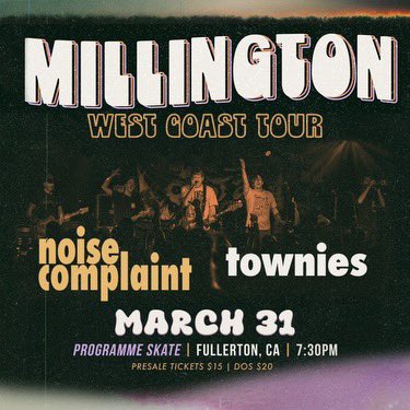 Two more weeks left until our show supporting <a href="/Millingtweets/">Millington</a> from NY along with Townies  at <a href="/programmehq/">Programme</a>! This is our only Orange County show we have planned for the rest of the year, so come out and slam while you can. Ticket link in our bio.
Photo by <a href="/porkbellyphoto/">kellysandberg.jpg</a>