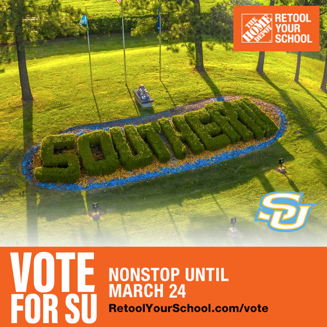 SouthernU_BR's tweet photo. Have you voted today? If so, how many times? Let's get above 6th place today: https://t.co/qhdTyPdqUg 
#WeAreSouthern https://t.co/i5GXg6UNYd