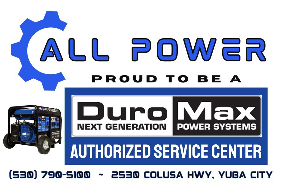 AllPowerYuba's tweet image. All Power is now a proud authorized service center for DuroMax.
2530 Colusa Hwy, Yuba City. (530) 790-5100

#DuroMax #PoweredByDuroMax #DuroMaxPower #DuroMaxServiceCenter #AuthorizedServiceCenter #DuroMaxGenerator #Generator #PortableGenerator #InverterGenerator #GeneratorRepair