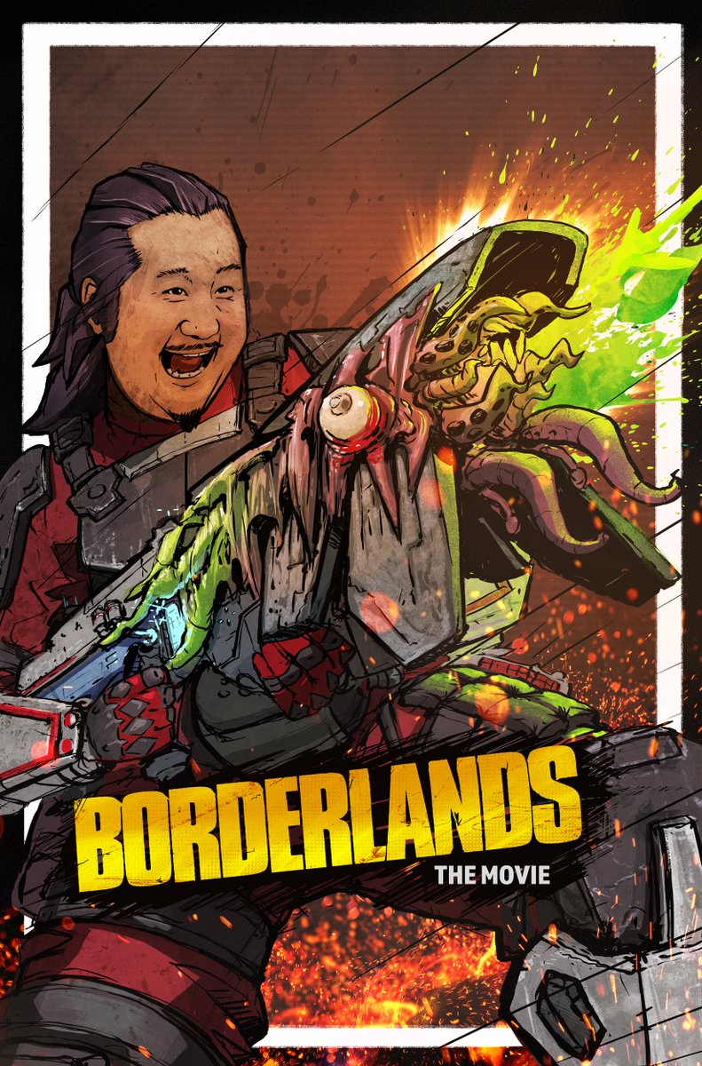 To our friend Bobby Lee, spotted you in the Borderlands movie trailer. Killin' it! Larry needs a spinoff! Here's a poster one of our artists created. <a href="/bobbyleelive/">Bobby Lee</a> <a href="/thetigerbelly/">TigerBelly</a> <a href="/thisisdeepsky/">Deep Sky</a> #BorderlandsTheMovie #Borderlands #IntoTheLarryVerse
