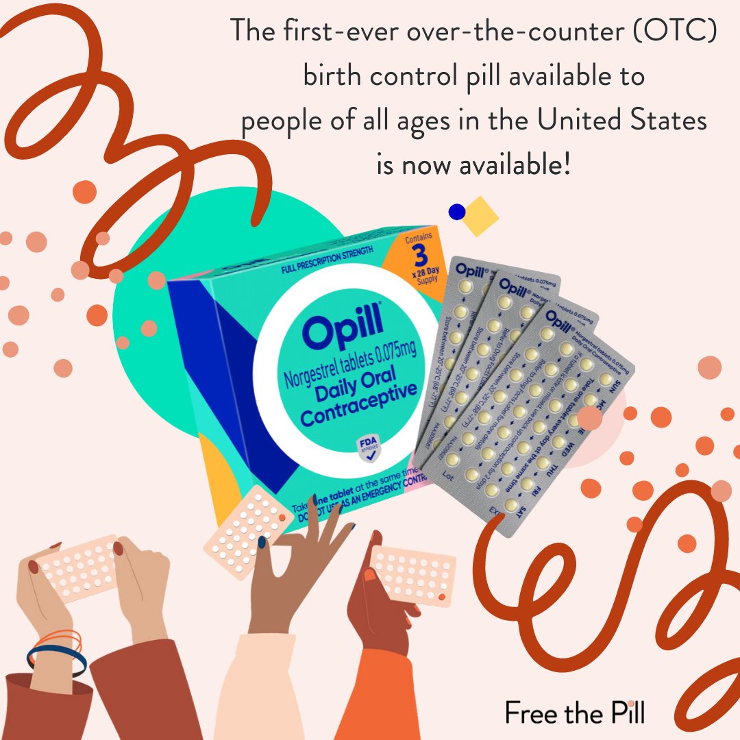 📣TODAY'S THE DAY!📣 @opill_otc is officially on sale online starting NOW—no Rx or ID required. We know there's still work to do to ensure OTC birth control pills are accessible to EVERYONE who wants them, but we just got one step closer!🎉