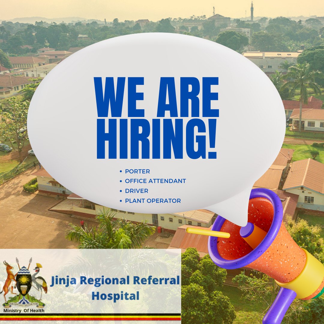 Job opportunities at Jinja Regional Referral Hospital – External advert March 2024 jinjahospital.go.ug/job-opportunit…