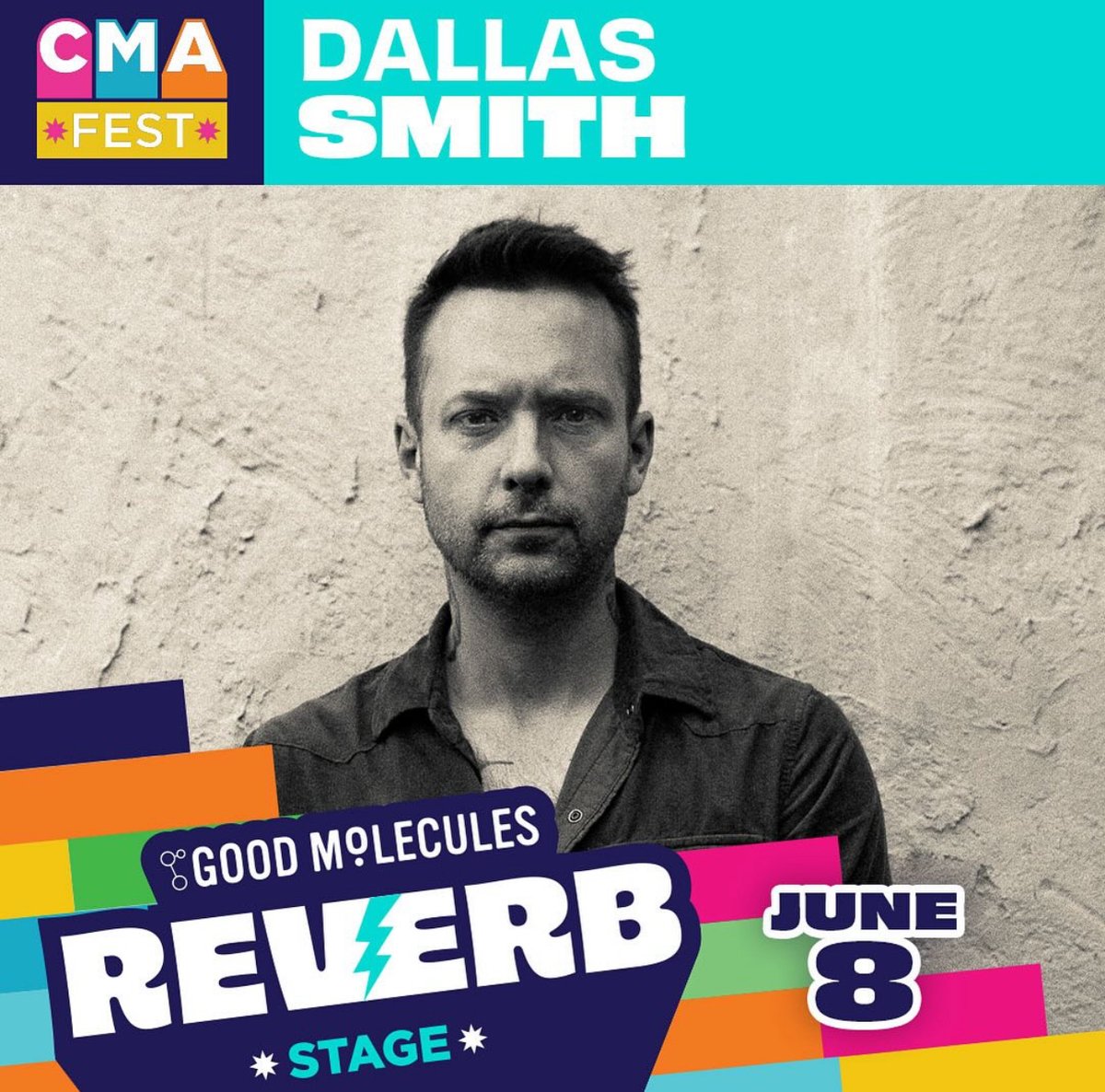 I’m excited to be performing at #CMAfest this year on the Good Molecules Reverb Stage! If you’ll be in Nashville, come out and have some fun with us on June 8th🍻 cmafest.com