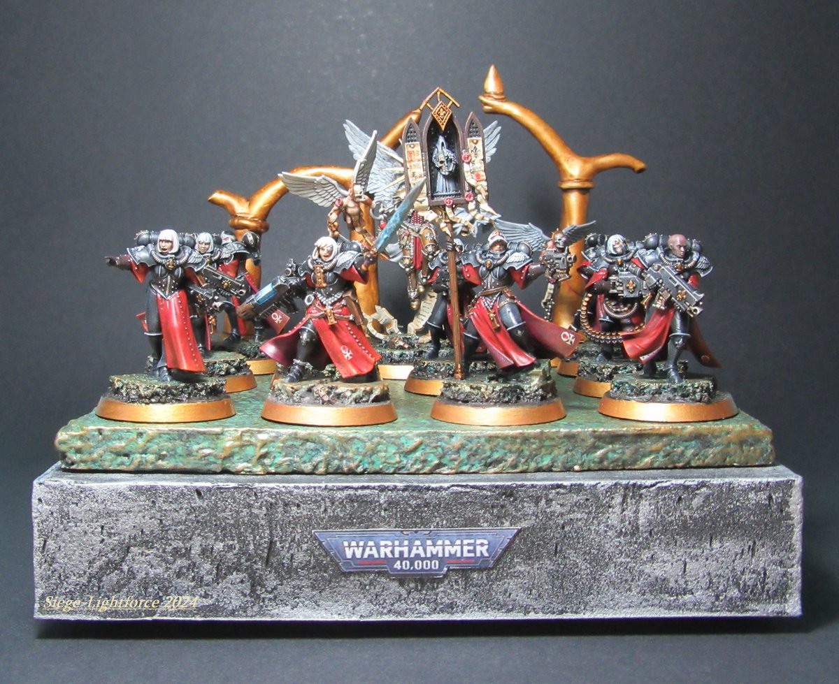 SiegeLightforce's tweet image. My Sisters of Battle, 2024

#Warhammer #Warhammer40k #Warhammerpaiting #Impirium #Adeptassororitas #HermanasDeBatalla #sistersofbattle