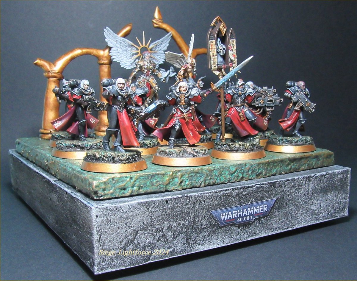 SiegeLightforce's tweet image. My Sisters of Battle, 2024

#Warhammer #Warhammer40k #Warhammerpaiting #Impirium #Adeptassororitas #HermanasDeBatalla #sistersofbattle