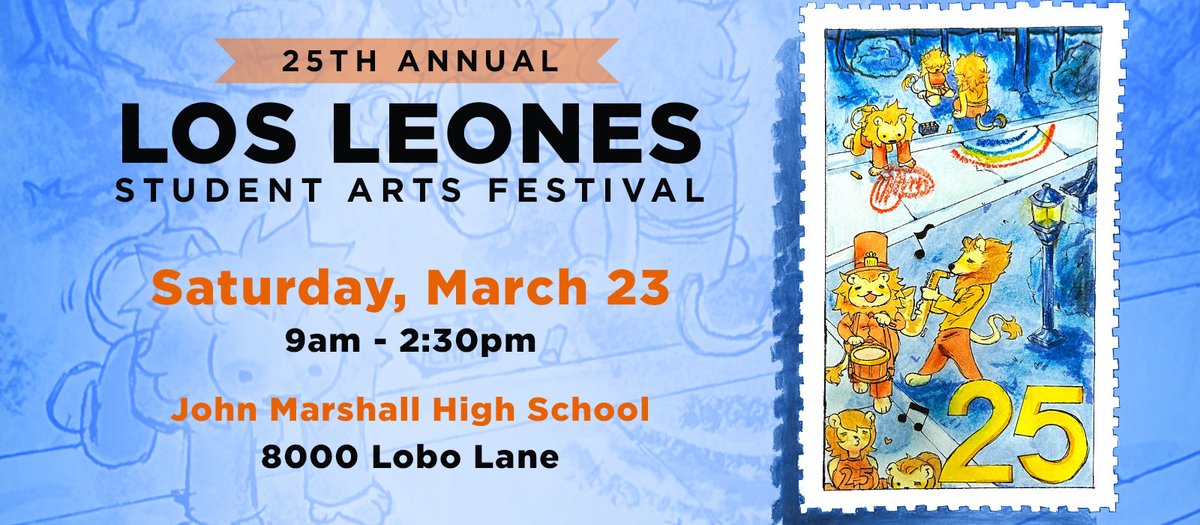 The 25th annual Los Leones Student Arts Festival is this weekend and has something for everyone! This festival includes an art show with thousands of pieces of NISD student artwork, live performances, a variety of food booths, and much more. Details: nisd.net/news/los-leone…