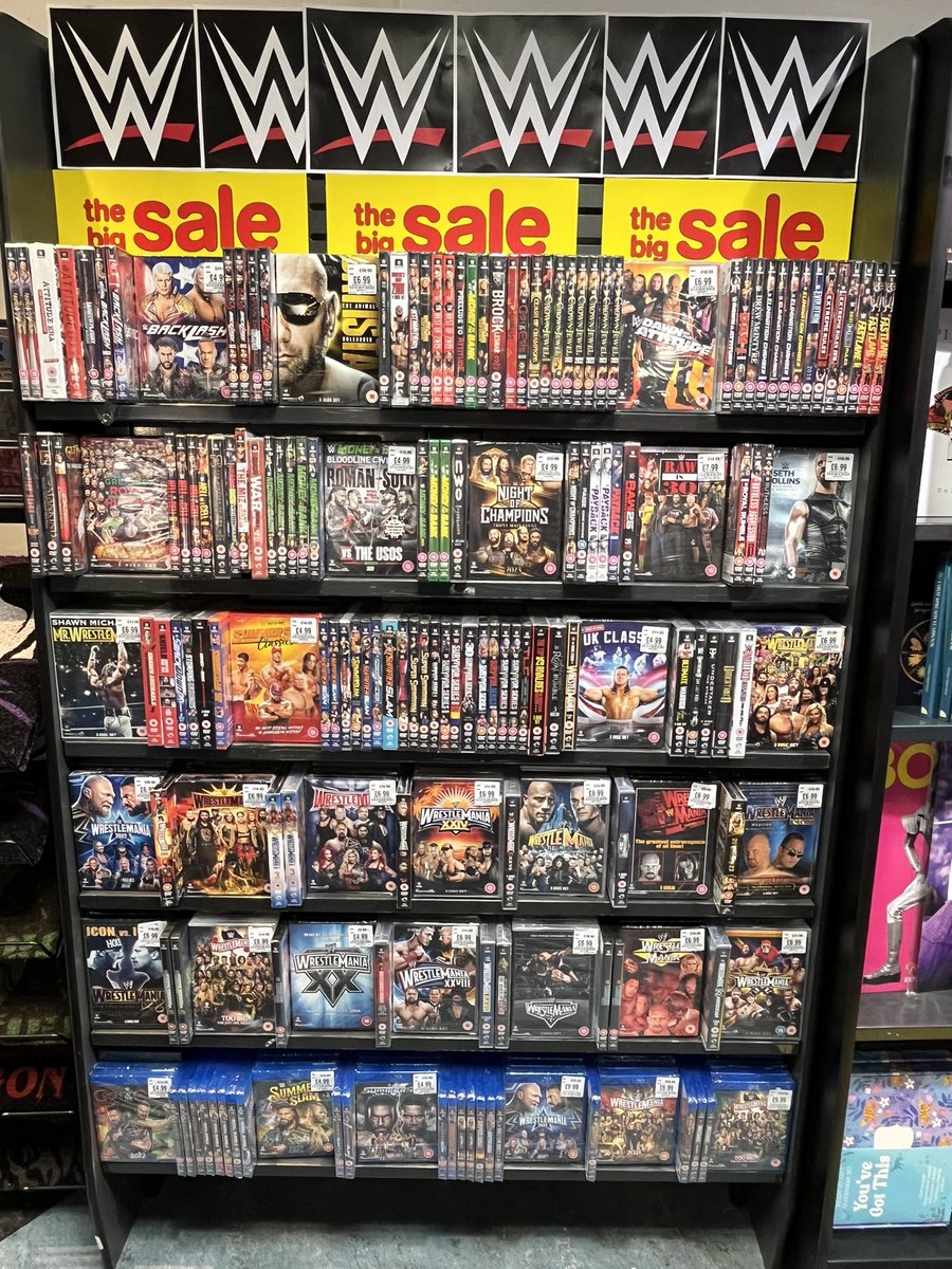 We’ve got a massive sale on all our WWE stock instore! Grab it whilst you can at a bargain price! #WWE #WWERaw #WWENXT #WWEHOF #wwecollector #wwefans