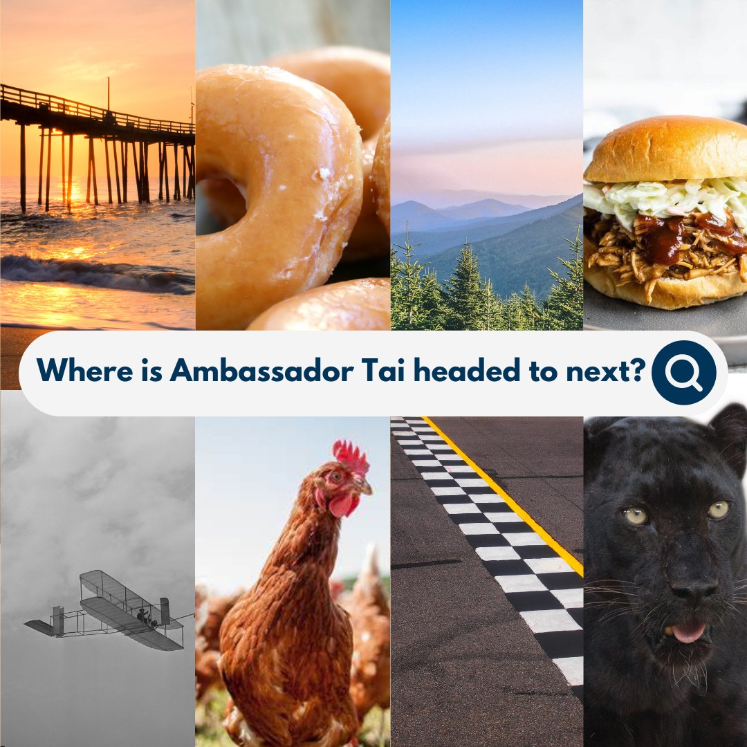 Here are some clues for where @AmbassadorTai is headed to next 🔍 Can you guess?