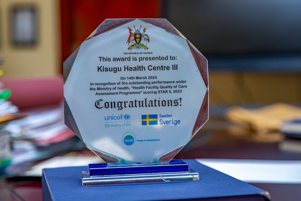 Kisugu Health Center, one of our health facilities, was recognized for outstanding performance by @MinofHealthUG under the Health Facility Quality of Care Assessment Programme. The programme assessed the quality of service offered by the facility to patients/clients with key…