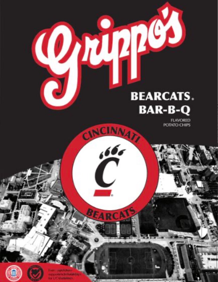 Martin Ludwig (@mludwiguc) on Twitter photo Excited to finally be able to reveal the designs for Bearcats Bar-B-Que chips from Hometown favorite <a href="/GrippoChipCo/">Grippo Potato Chips</a>! We're grateful for their support of the <a href="/uofcincy/">University of Cincinnati</a> and looking forward to having these available in stores early April for everyone to enjoy. #GoBearcats Excited to finally be able to reveal the designs for Bearcats Bar-B-Que chips from Hometown favorite <a href="/GrippoChipCo/">Grippo Potato Chips</a>! We're grateful for their support of the <a href="/uofcincy/">University of Cincinnati</a> and looking forward to having these available in stores early April for everyone to enjoy. #GoBearcats