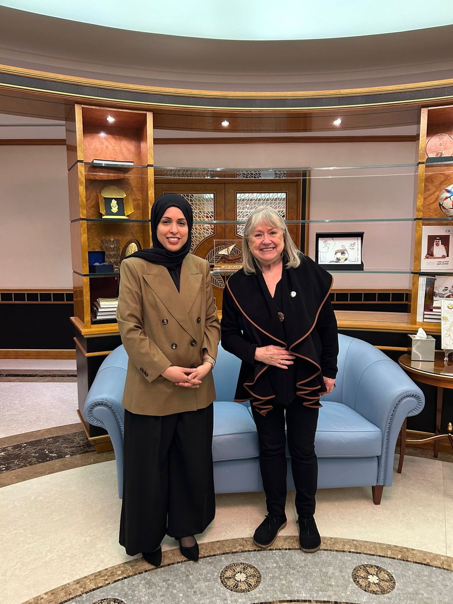 I met @AmbAlyaAlThani today. We discussed issues in which @GWLvoices is deeply vested regarding 🇺🇳. Thanks for allowing us the time for a rich exchange!