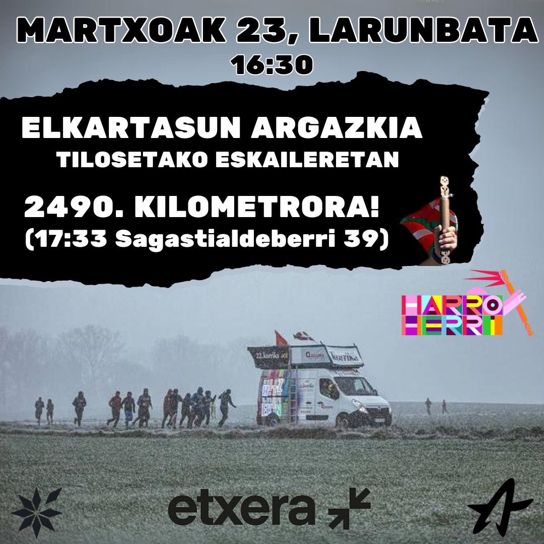 🏃🏾‍♀️ Euskarak aske egiten gaituelako, Hernaniko Ezker Abertzaleko kideok ere gure aletxoa jarri nahi izan dugu. Martxoaren 23an, gurekin korrika egitera animatzen zaituztegu. 

🔊Tipi-tapa, tipi-tapa KORRIKA!