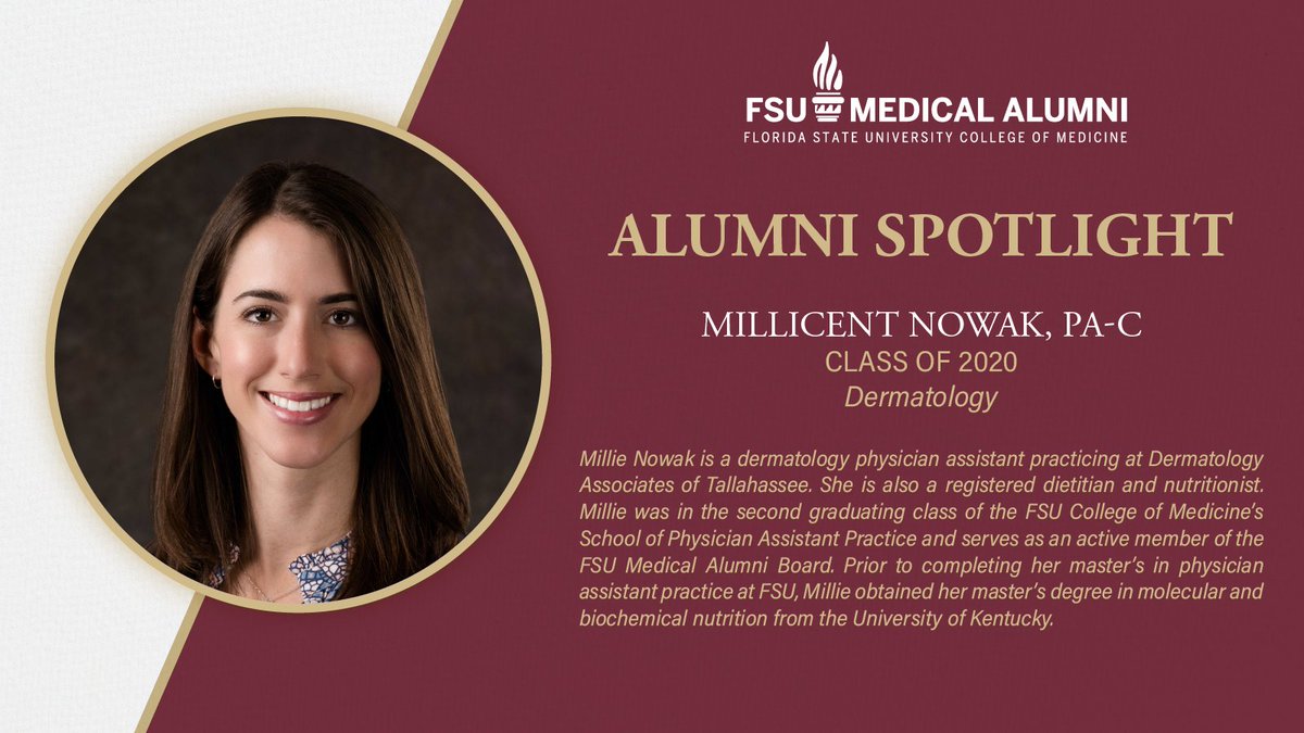 Please join us in celebrating this month's Alumni Spotlight, Millie Nowak, PA-C. Earlier this month, she served on our first ever Women in Medicine Panel. We would like recognize Millie for her contributions to the College of Medicine as a valued member of our alumni community!