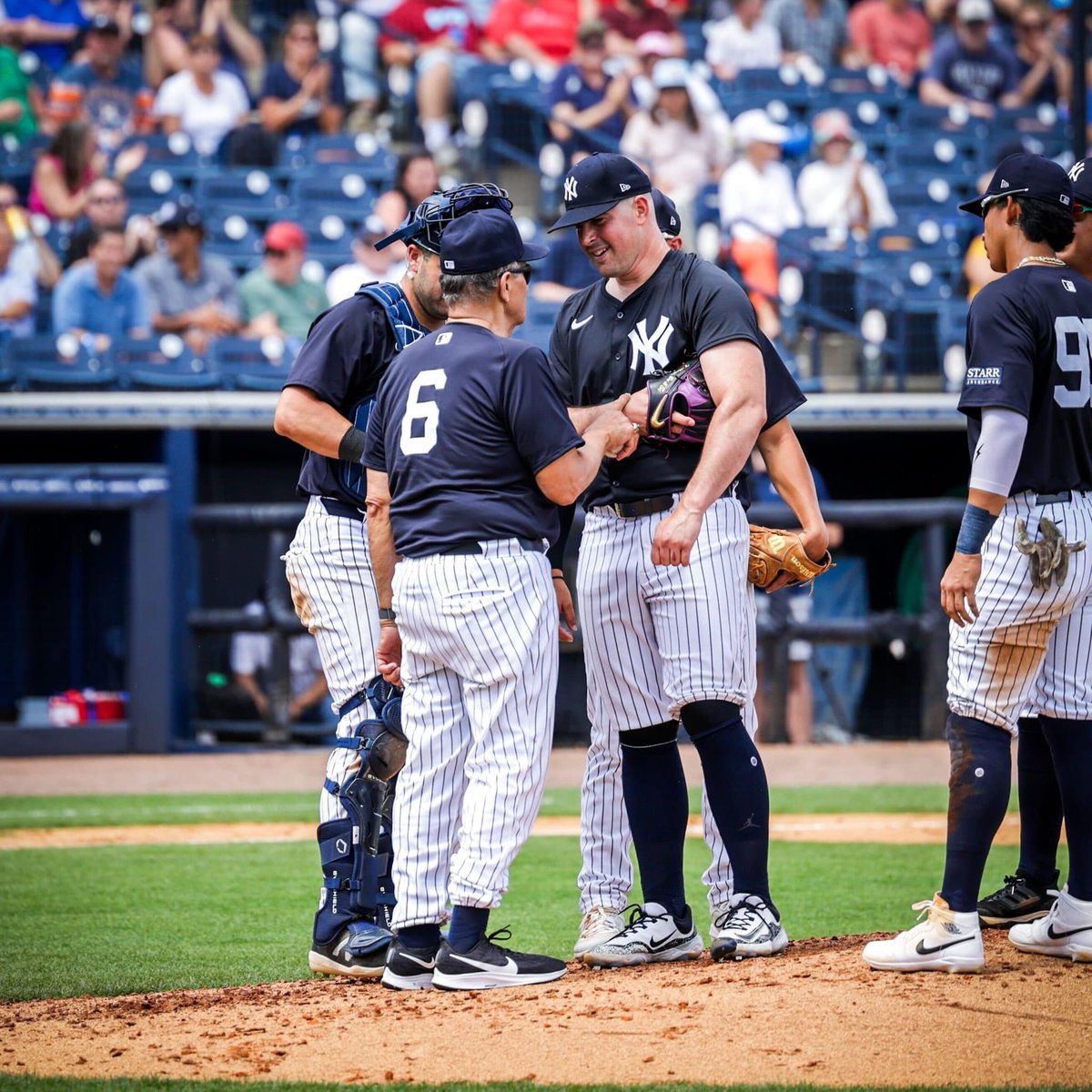 Mr. T back in his element is the best thing on the internet today 🥹💙 #yankees #joetorre #legend