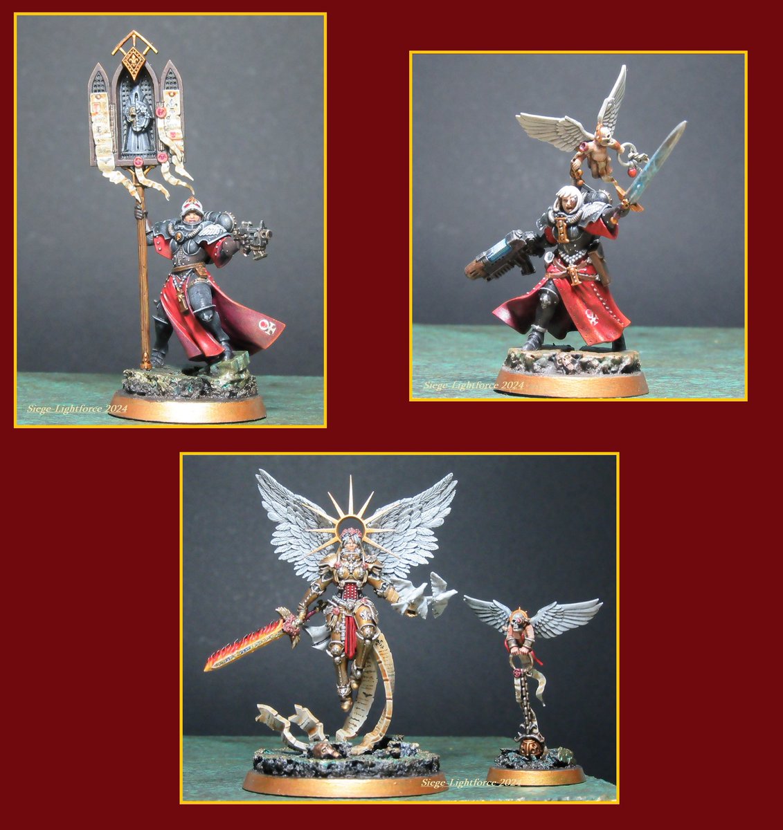 SiegeLightforce's tweet image. My Sisters of Battle, 2024

#Warhammer #Warhammer40k #Warhammerpaiting #Impirium #Adeptassororitas #HermanasDeBatalla #sistersofbattle