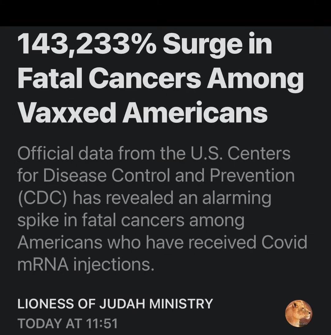 Gee, just in time for Pfizer’s new cancer vaccine, what a coincidence! Imagine that?  #Vaccinated #diedsuddenly #COVID19 #mRNA #Vaccination #FullyVaccinated #vaccine #getboosted #doctorsarebaffled #Genocide #depopulation #turbocancer #cancer