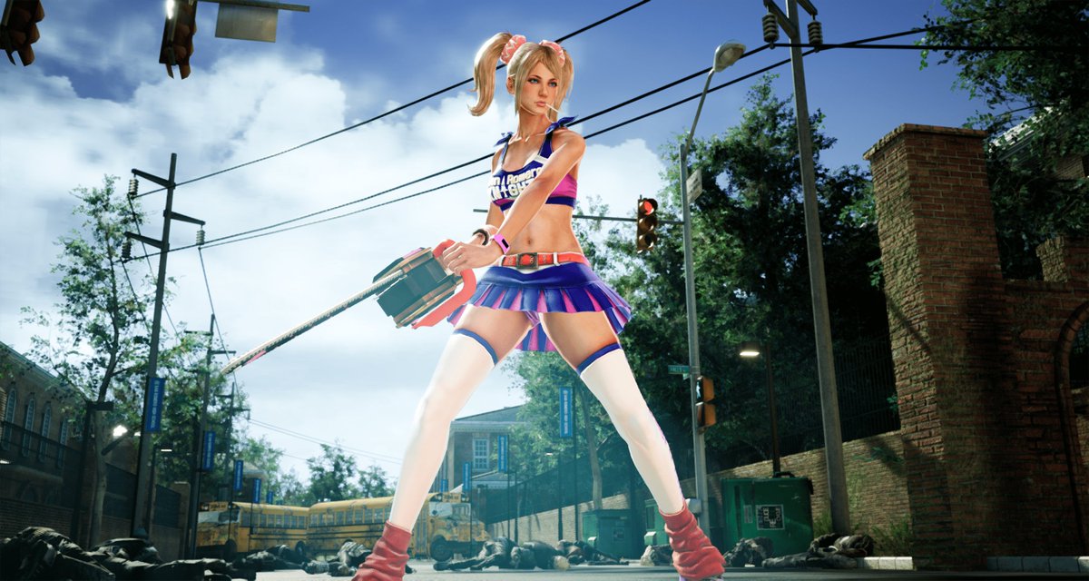 HazzadorGamin's tweet photo. Lollipop Chainsaw RePOP screenshots, Yoshimi Yasuda also confirms english voice cast from the OG will be intact

set to launch Summer 2024, also players can choose either Yoko Hikasa san or Eri Kitamura san when selecting Japanese VO. https://t.co/g8zVlunHmh