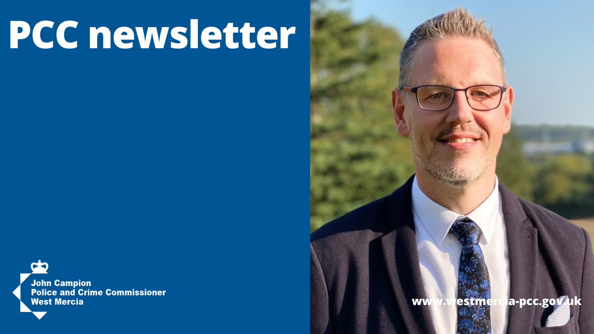 🚨 PCC @johnpaulcampion's newsletter for March is now live 🚨 This month's edition includes information on the results of the PCC's latest perception survey and how the PCC is making West Mercia's roads safer ✔️ 📰 Read all about it and much more here pulse.ly/octvcwmmlo