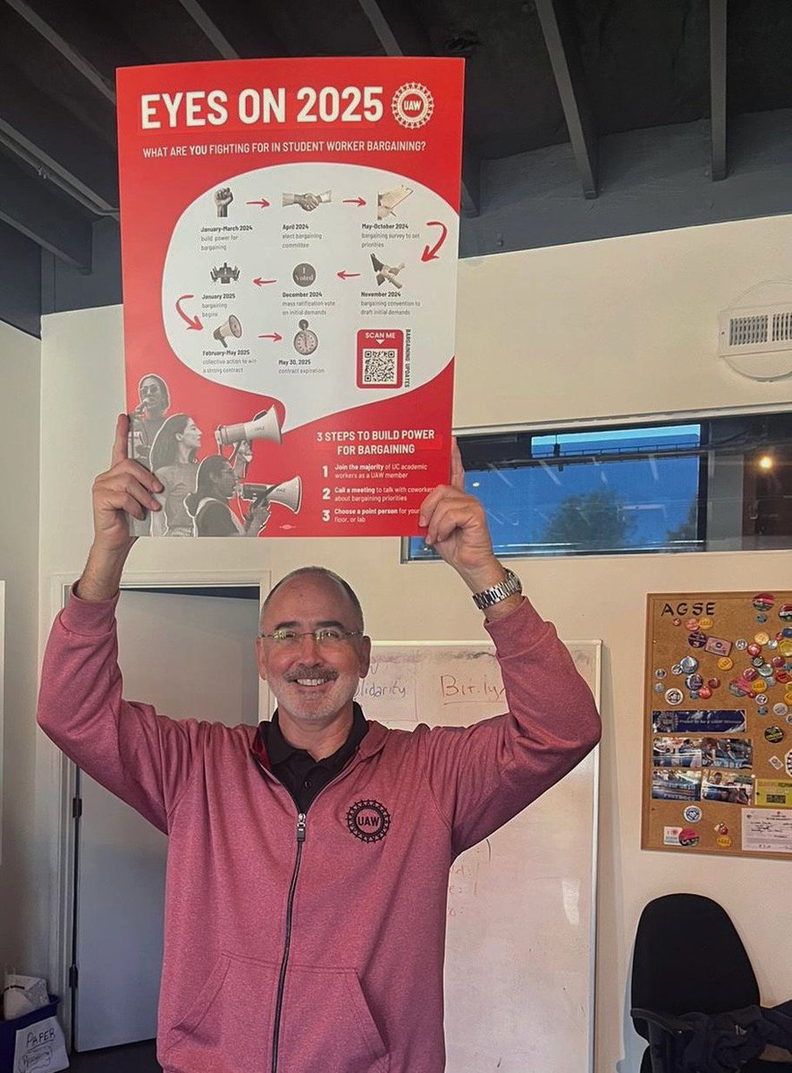 Brother Fain's eyes are on 2025–are yours? 👀<a href="/ShawnFainUAW/">Shawn Fain</a> <a href="/UAW/">UAW</a>