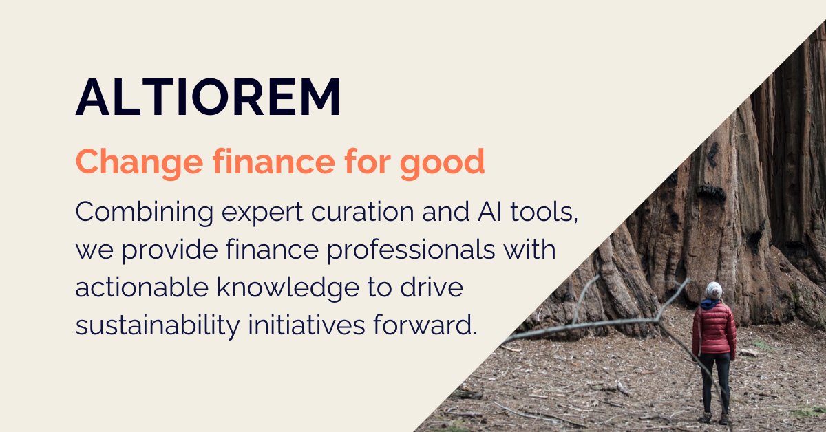 Altiorem will be at the Impact Investment Summit <a href="/OnImpactMedia/">Onimpact</a> tomorrow! Come by our stall and say hi to our team. Discover how Altiorem can boost your understanding and action on critical social and environmental issues.

Find #impactinvestment research altiorem.org
