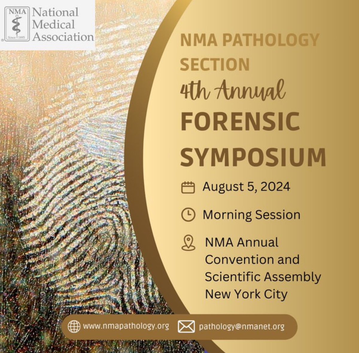 Stay posted for our list of speakers at this summer’s NMA Convention and Scientific Assembly! We are continuing our Forensic Symposium! #nmapathology #nmanyc24 #pathology #nma