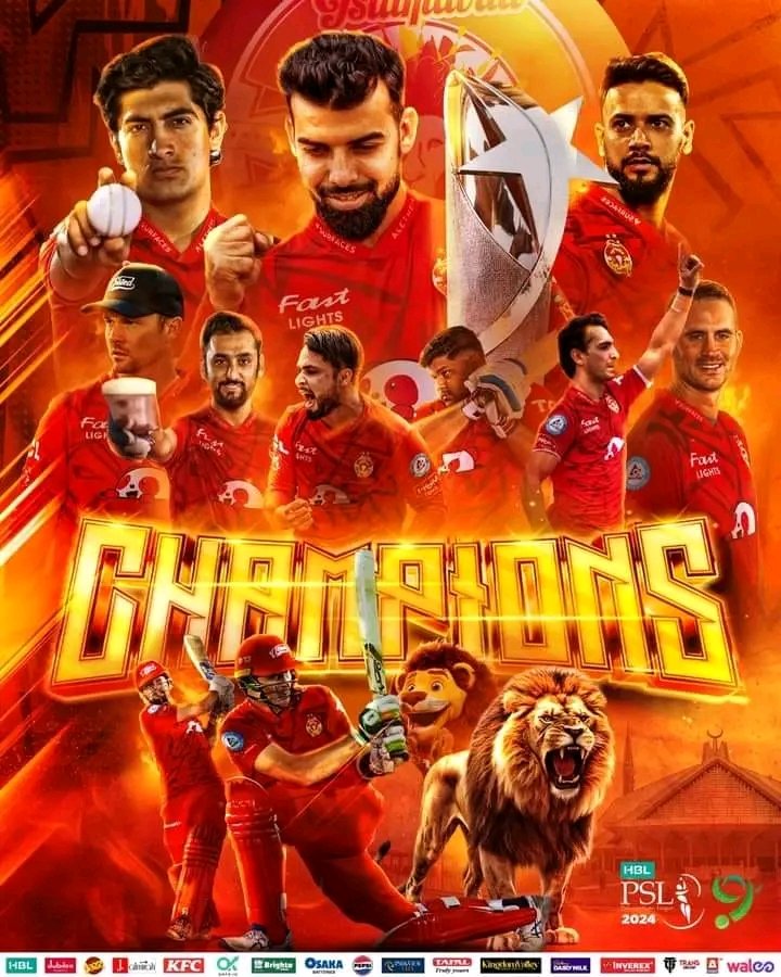 Congratulations islamabad united 
#psl92024 Champion🏆