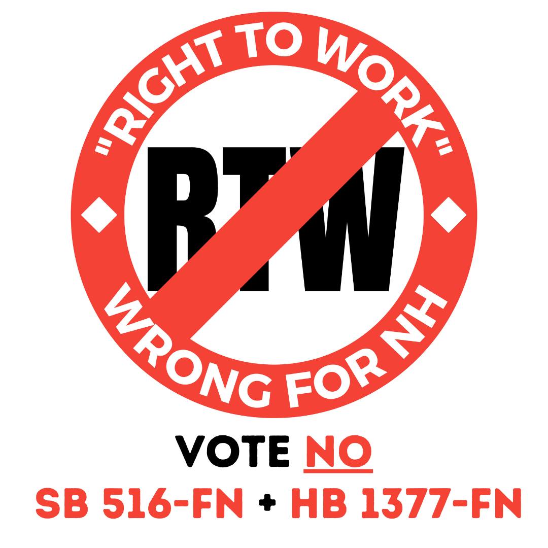 It is time again, we must stand up against SB516. We beat 'Right to Work' in the house and now it is time to beat it in the Senate! The public hearing is tomorrow (3/19) in the Commerce Committee. Click the link below and sign in opposition. #NHPolitics gencourt.state.nh.us/remotecommitte…