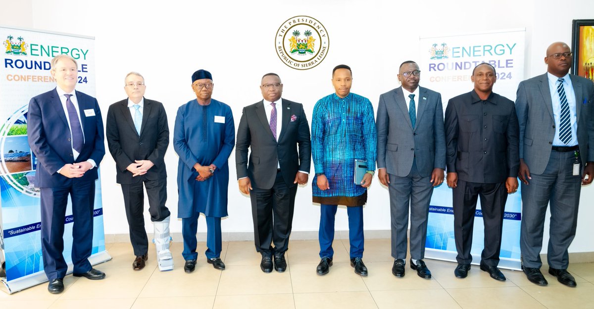 In line with my Government’s efforts towards accelerating sustainable energy provision for the country, today, I officially opened and delivered the Keynote Address at the 2-Day ENERGY SECTOR ROUNDTABLE CONFERENCE 2024 in Freetown. The Energy Sector Roundtable under the theme