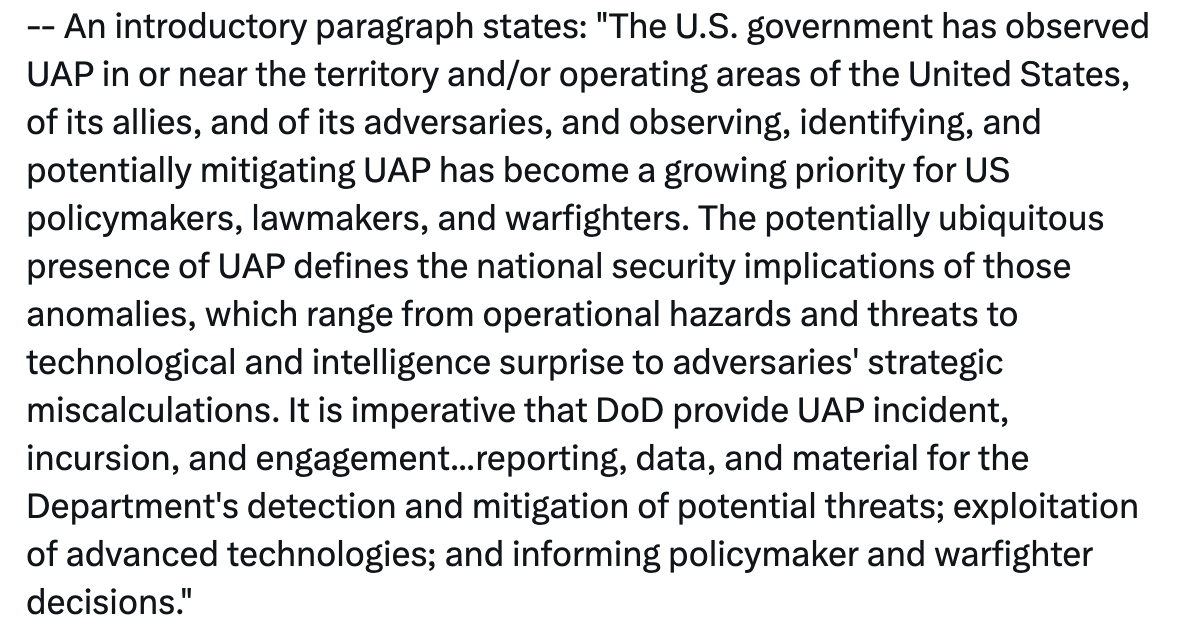 rosscoulthart's tweet photo. Very important new FOIA from @ddeanjohnson shows how - in defiance of @DoD_AARO's disinterest - the @DeptofDefense Joint Chiefs are taking #UAPs now very seriously indeed. https://t.co/9NYzYY5nAG