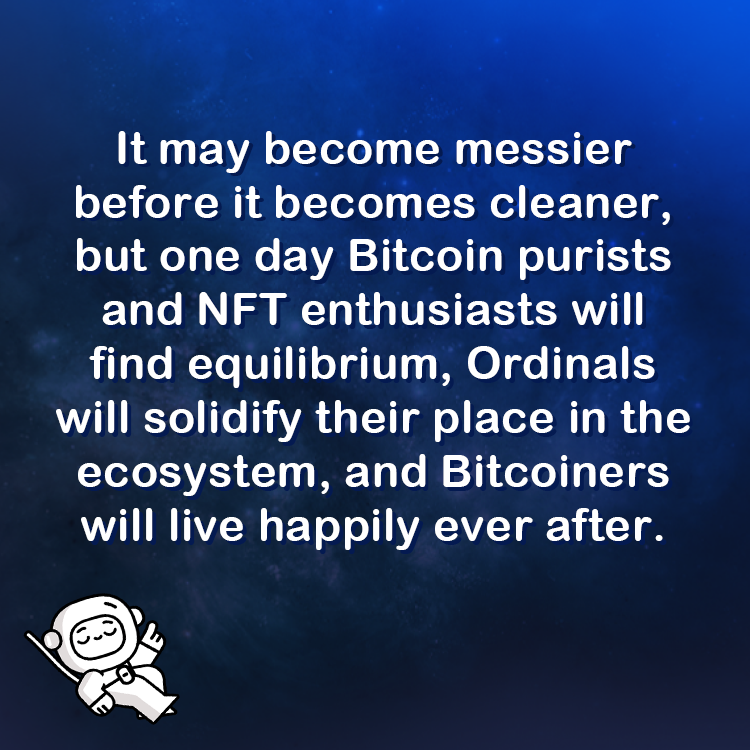 Are Bitcoin Ordinals a net positive or negative for the #crypto industry? 🤔💭 Let us know your thoughts below, and check out our most recent #MEWtopia blog when you're done! What are #Bitcoin #Ordinals? 👇 myetherwallet.com/blog/what-are-…