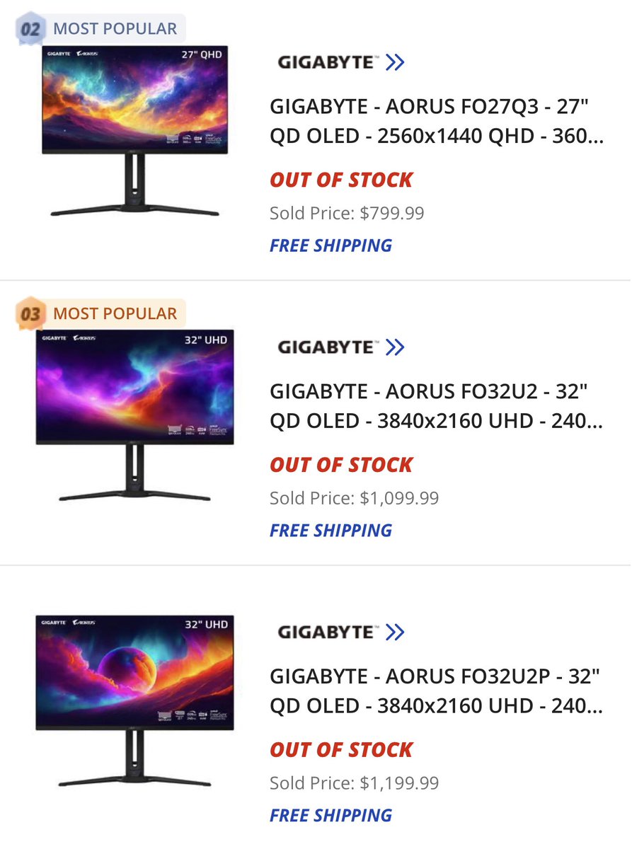 So now that the official pricing for FO32U2P, FO32U2, and FO27Q3 monitors is finally revealed…. 😊