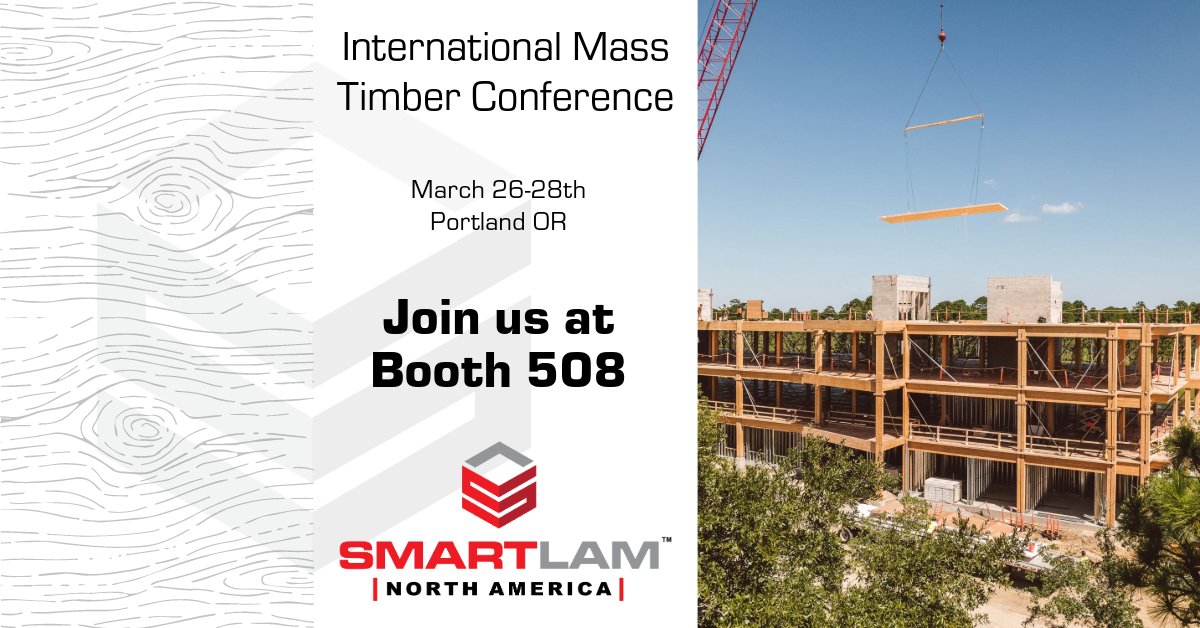 Excited to see everyone at the Conference! We are proud to be a premier sponsor and supporting "Women in Timber". 

Come meet our amazing staff, learn more about the incredible growth and objectives over the year and learn about the sustainable story of mass timber!