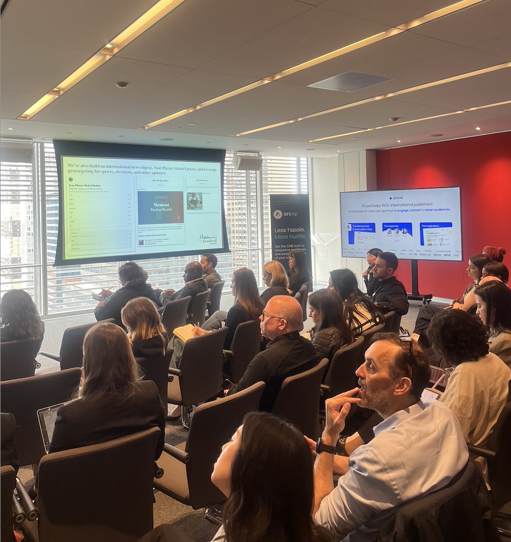 Last week, we sponsored The Audiencers Festival in New York! 🏙️🍎 This event brought together publishing professionals to make better decisions regarding engaging, converting, and retaining their audiences. Thank you to all who made this event a success!