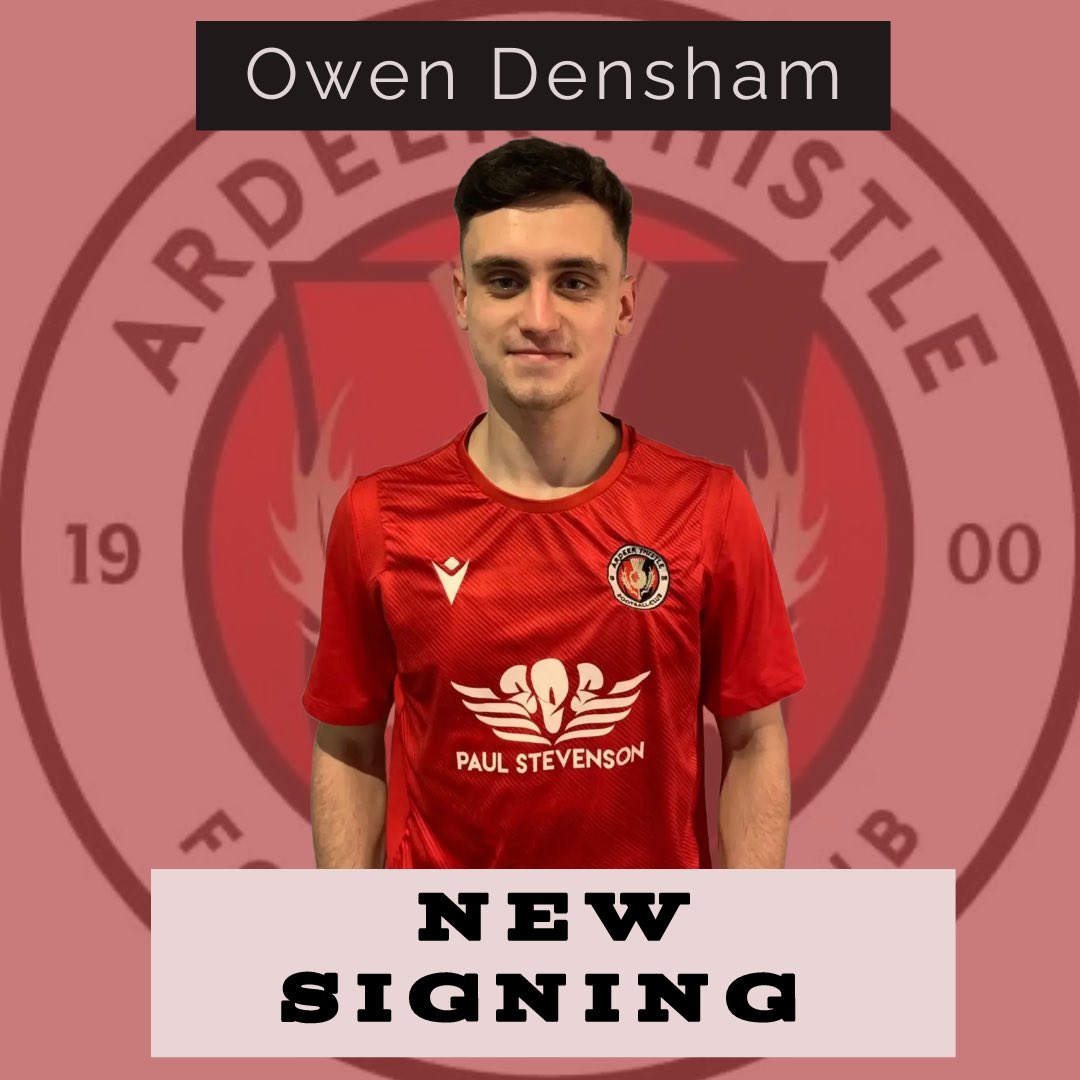 ✍🏼 𝐍𝐄𝐖 𝐒𝐈𝐆𝐍𝐈𝐍𝐆 ✍🏼

The club are pleased to announce that 21 year old midfielder, 𝑶𝑾𝑬𝑵 𝑫𝑬𝑵𝑺𝑯𝑨𝑴 has signed with us untill the end of the 24/25 season.

Owen has joined us from fellow third division club, Irvine Victoria.

👋🏼Welcome to the Club Owen👋🏼

🖤❤️