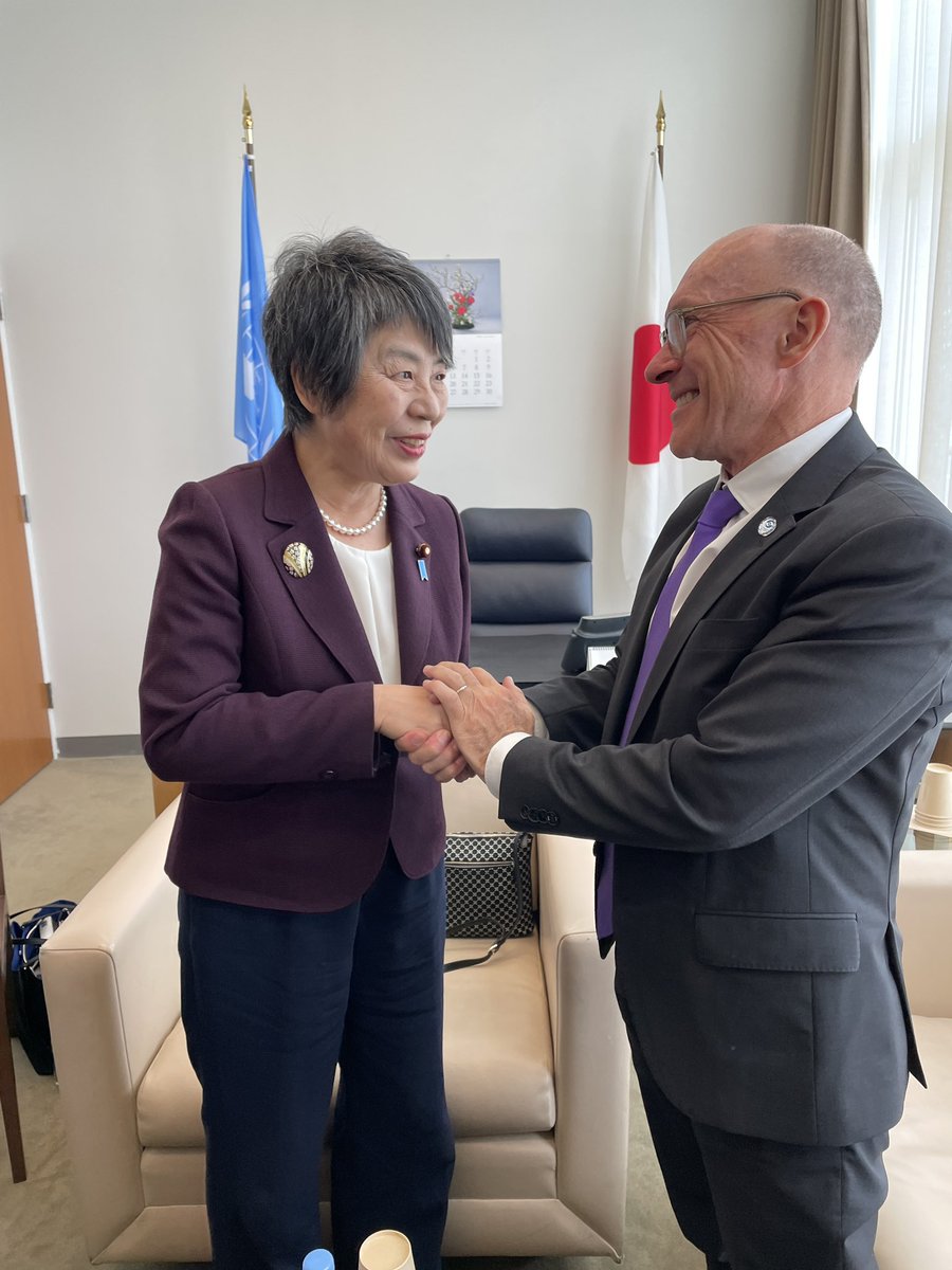 Grateful to 🇯🇵 Foreign Minister @Kamikawa_Yoko for the invitation to address the #UNSC today. Japan’s committed advocacy for the #CTBT’s entry into force and contributions to the global monitoring system have been instrumental in ensuring that the world never again experiences…