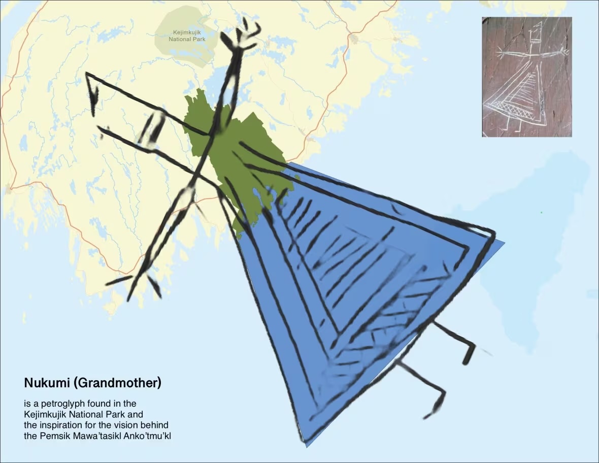 'We have such great opportunities to work collaboratively [to] leave something for the generations yet to come.' Pemsik, a proposed Indigenous-led conservation initiative in NS that integrates land and water, is shaped like a petroglyph of a grandmother: cbc.ca/news/canada/no…