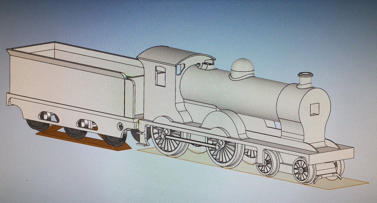 ColorJon89's tweet image. First very ruff CAD of Edward as a NBR K Class (D34).
Inside mechanisem is almost finished as well.
Ca 16 hours of work, even tough it doesn't look like that.