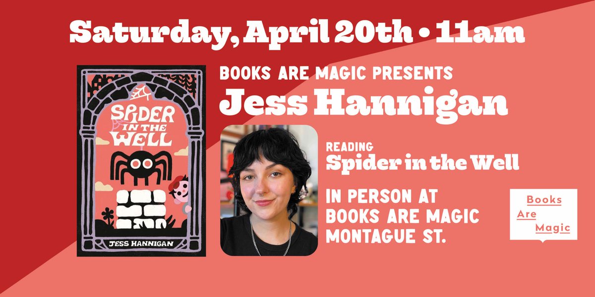 If you’re in New York i’ll be at @booksaremagicbk on April 20th! 🕸️