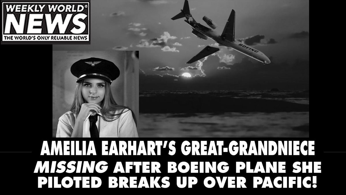 'We're hoping to find her. It's a rescue mission right now.'

#ameliaearhart #planes #missing #boeing #pacificocean #grandniece #niece