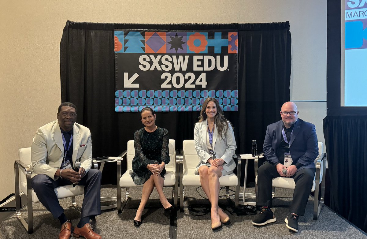 Missed the school safety tech panel at #SXSWEDU? You can still catch the expertise of @Ron_Self, @SuptEnfield, @Rdsams45, and Kathy Martinez-Prather in the recording. They shed light on crucial advancements. whitebd.co/3PJ9hfN