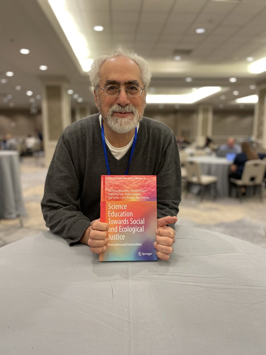 SpringerEdu's tweet photo. Thank you Matthew Weinstein for coming by to see your recently published book: Science Education Towards Social and Ecological Justice, https://t.co/7qfF9t7IbQ
#NARST https://t.co/xMKl8NKZPf