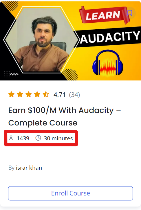 learnonline_pk's tweet photo. Calling all tool creators!   Reach over 35k engaged learners with our proven course creation platform.  Our "Learn Audacity" course (1439 enrolled!) is a testament to our reach.  Let's create a custom course for YOUR tool!   #CourseCreation #ToolMastery #learnonline https://t.co/0NsXdd4nkQ
