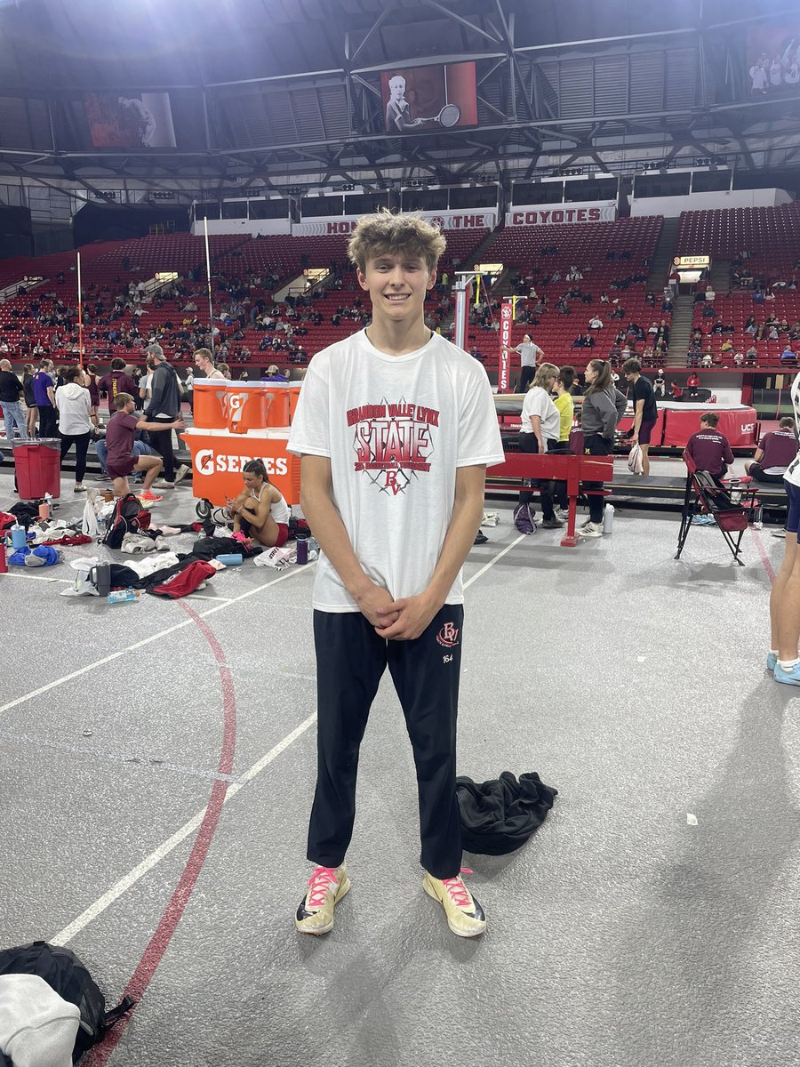 Awesome job to Wyatt Melcher with 2 PRs and a fourth place finish!