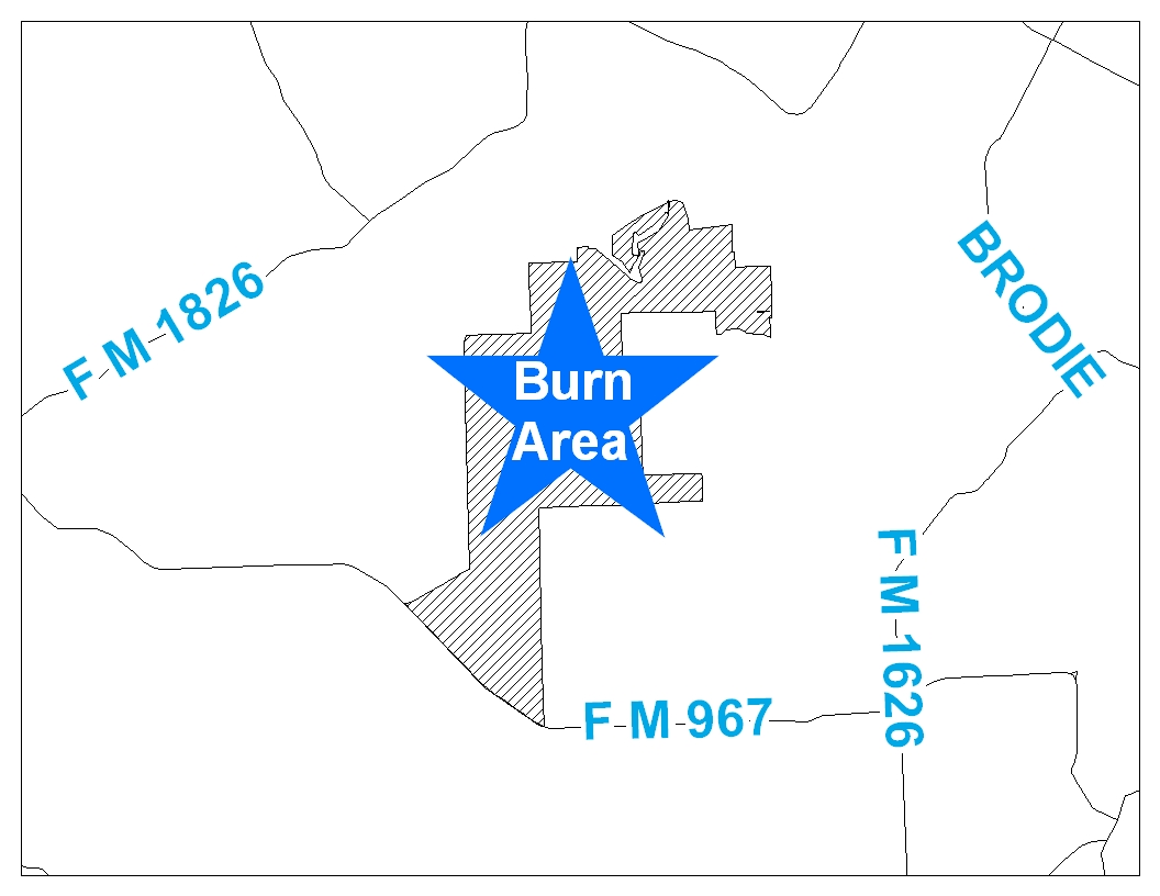 Tomorrow, March 19, smoke may be visible in the vicinity of south State Highway 45 and MoPac, east of FM 1826, west of Brodie Lane, and northwest of FM 1626 from 10 a.m. to sunset. A prescribed burn is planned on approximately 230 acres of Austin Water Quality Protection Lands.