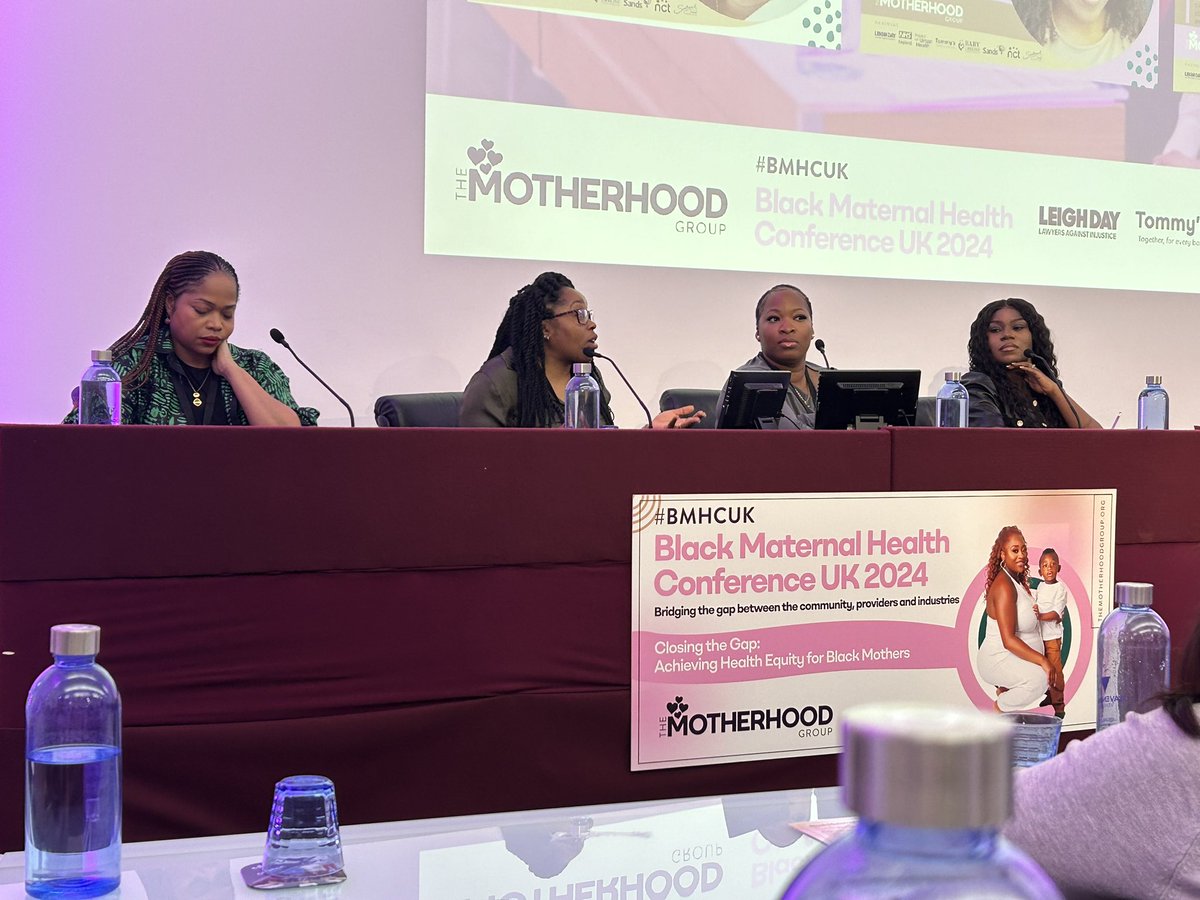 Fantastic panel discussion @BMHCUK24 with @MarshaLTJones #FlorenceEkolongeni and @mamadinya - challenging institutional racism in maternity care @SandsUK